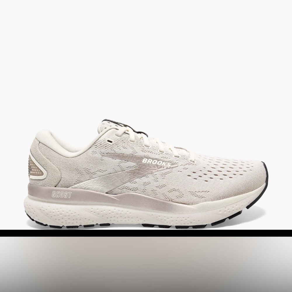 Brooks Mens Ghost 16 Athletic Sneakers Coconut Chateau Forged Iron Size 9 M US